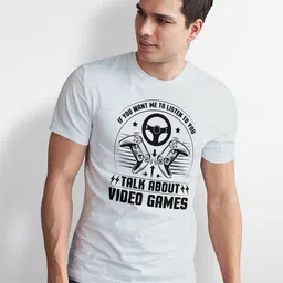 Seekbuylove Men Bio Finish Video Game Round Neck Pure Cotton T-shirt-picture-43