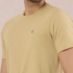 HRX by Hrithik Roshan Men Solid Round Neck Cotton T-shirt image 5