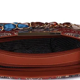 XOVEE Girls Ethnic Motifs Printed Structured One Handle Clutch Sling Bag image 3