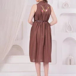 Jyoti Floral Embroidered A-Line Dress image 5