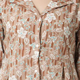 JANAKDULARI CREATION Printed Pure Cotton Top With Trousers image 3