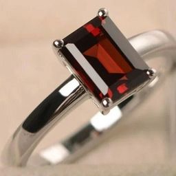 GenZcomplex Brass Garnet Finger Ring-picture-22