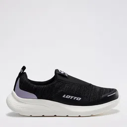 Lotto Women Flowalk Slip-on Black Walking Shoes-picture-20