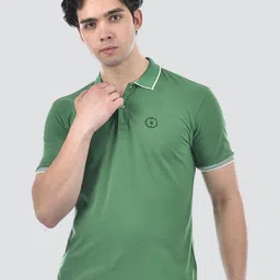 CAMLA Men Polo Collar Applique T-shirt-picture-18