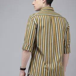 Van Heusen Sport Slim Fit Striped Pure Cotton Casual Shirt image 2