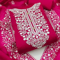 Ishin Embroidered Unstitched Dress Material-picture-9