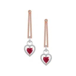 emori EmoriLab Grown Diamond Drop Heart Earrings image 5