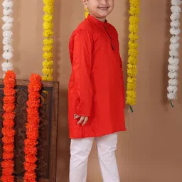 Sangria Boys Pure Cotton Kurta With Trouser image 3