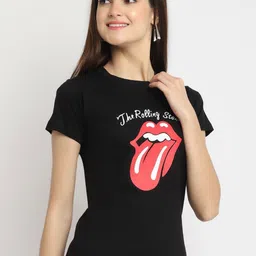 Tromko Women Pack of 3 Typography Printed Round Neck Cotton Regular Fit T-shirts image 5