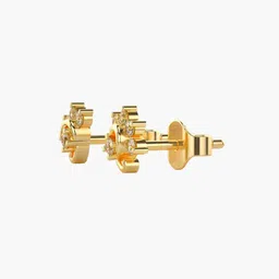 VALANOVA 14Kt Yellow Gold 0.20 Carat Lab Grown Diamond Earrings image 3