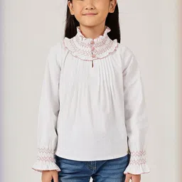 One Friday Bell Sleeve Crepe Top-image-1