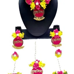 craftsai exports Women Pink Jewellery Set-picture-15