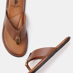 U.S. Polo Assn. DIAZ Men Leather Comfort Sandals-picture-36