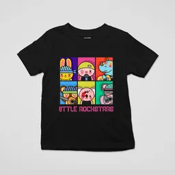 Perkymoon Unisex Kids Cotton Tshirts image 4