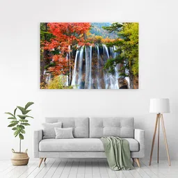 zrintly 91 cm Beautiful Waterfall (Posters-36Inch X 24Inch) Self Adhesive Sticker-picture-20