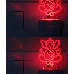 1ST TIME Red & Red Acrylic Abstract Shaped Shaped Wall Lamp-picture-53