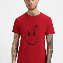 HESHA Graphic Printed Round Neck Cotton Relaxed Fit T-shirt-picture-26