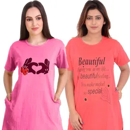 DDASPRATION Women 2 Printed Pockets T-shirt image 3