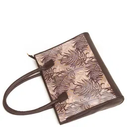 Sacci Mucci Floral Printed Handheld Bag with Tasselled image 5
