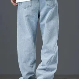 MaverIQ Men Classic Relaxed Fit Mid-Rise Stretchable Jeans image 3