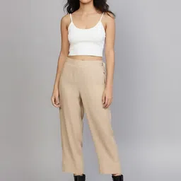 fusion by glitchez Women Embellished Relaxed Trousers-image-68