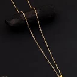 SZN Set Of 2 Gold-Plated Circular Shaped Pendent With Chain image 2