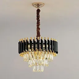 baslash 400 MM Black Mamba Round Chandelier For Living Room Bed Room Chandelier Ceiling Lamp image 2