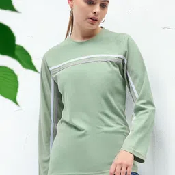 ANJIR Women Striped Round Neck T-shirt-picture-11