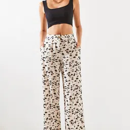 BIANCO LUCCI Women Animal Printed Trousers image 2