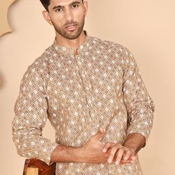 Anouk Rustic Men Geometric Printed Kurta-picture-34