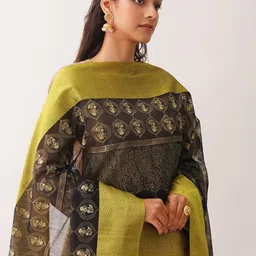 JAYPORE Printed Cotton Silk Dupatta image 4