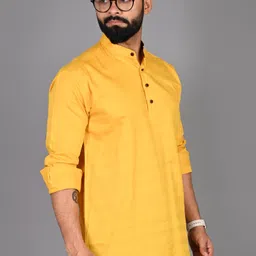 fubar Men Printed Cotton Blend Straight Kurta image 4