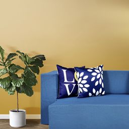 FRIENDS LIFE Blue & White 3 Seater Comfort For All Sofa Cum Bed With 4 Pillows-picture-19