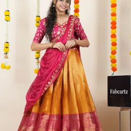 shree creation Self Design Semi Stitched Lehenga Choli-picture-20