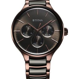 Titan Men Dial & Stainless Steel Bracelet Style Straps Analogue Multi Function Watch 90148KD05-picture-9
