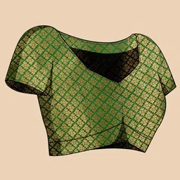 House Of Pataudi Woven Design Art Silk Leheriya Saree image 2