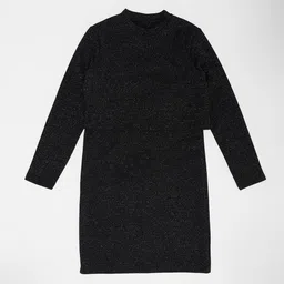 Pantaloons Junior Girls Round Neck Knitted A-Line Dress-image-87