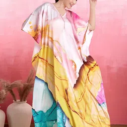 LABEL AARNA Crystal Cove Soft Satin Kaftan-image-44
