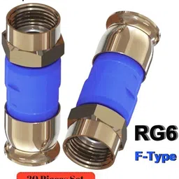 BALRAMA 20pcs Rg6 Compression F Type Straight STB Dish Antenna Coax DTH Cable Connector Combo Set-picture-18