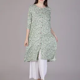 V-Mart Floral Printed Round Neck Straight Kurta-picture-17