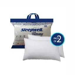 Sleepwell White 2 Pieces Cotton Sleep Rectangle Hypoallergenic Pillows-picture-40
