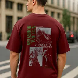 NOBERO Men Printed Drop-Shoulder Sleeves T-shirt image 4