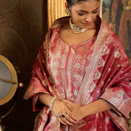 Indo Era Women Ethnic Motifs Regular Kurta with Trousers & With Dupatta image 1