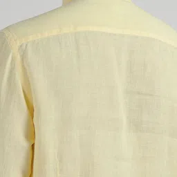 HACKETT LONDON Men Slim Fit Solid Spread Collar Linen Casual Shirt image 5