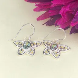 Zhupuk Floral Drop Earrings image 1