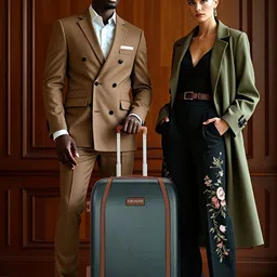 FUR JADEN Wayfarer Hard Sided Medium Trolley Suitcase image 1