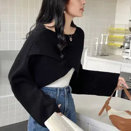 HERE&NOW Women Crop Pullover image 3