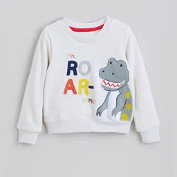 Hopscotch Boys Dino Embroidered Cotton Sweatshirt-picture-55