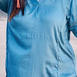 TITTLI Plus Size V-Neck Tunic With Trousers Co-Ords image 3
