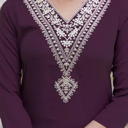 TRAHIMAM Women Ethnic Motifs Embroidered Regular Kurta With Trousers & Dupatta Kurta Sets image 2